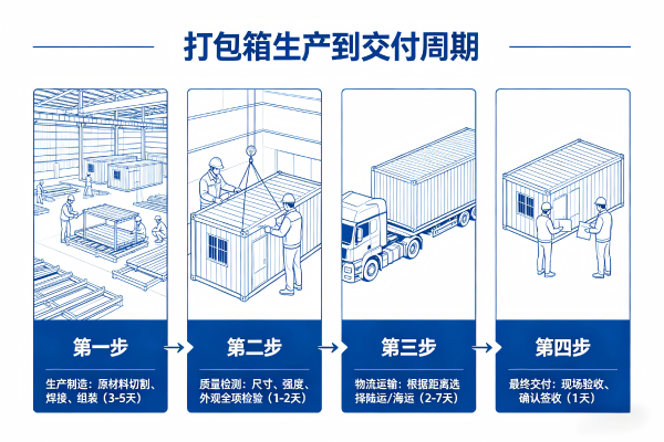 打包箱生产到交付周期